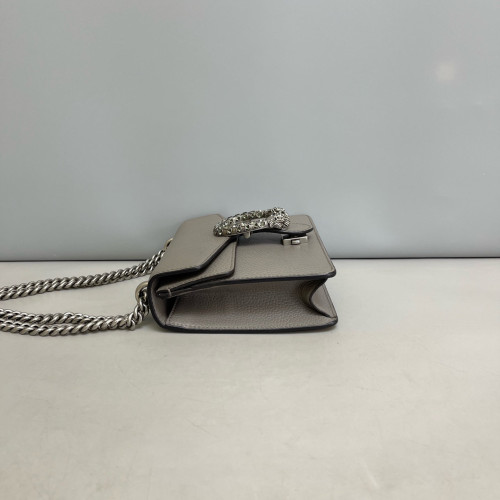 Gucci Mini Dionysus Grained Calfskin Grey