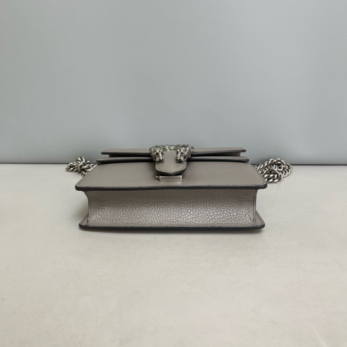 Gucci Mini Dionysus Grained Calfskin Grey
