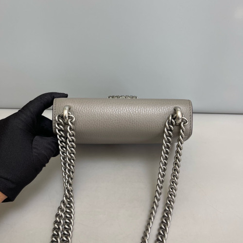 Gucci Mini Dionysus Grained Calfskin Grey
