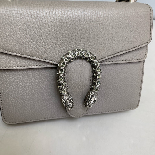 Gucci Mini Dionysus Grained Calfskin Grey
