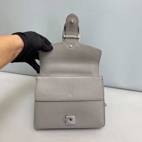 Gucci Mini Dionysus Grained Calfskin Grey
