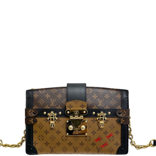 Louis Vuitton Trunk Clutch Monogram Brown Black
