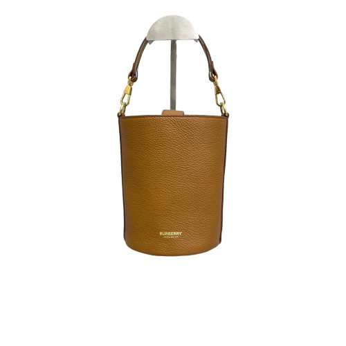 Burberry Bucket Grained Calfskin Brown