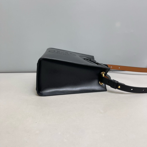 Fendi Runaway Shopping Tote Calfskin Black