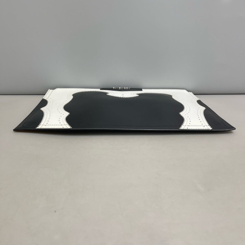 Givenchy Clutch Calfskin Black White