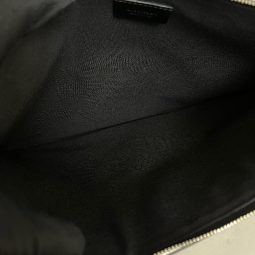 Givenchy Clutch Calfskin Black White