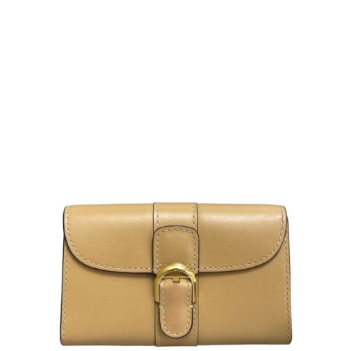 Delvaux Clutch Calfskin Natural Tan
