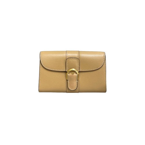 Delvaux Clutch Calfskin Natural Tan