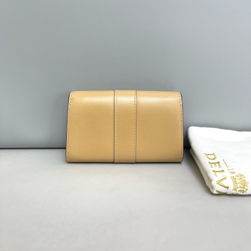 Delvaux Clutch Calfskin Natural Tan