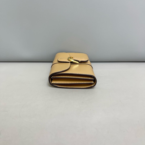 Delvaux Clutch Calfskin Natural Tan