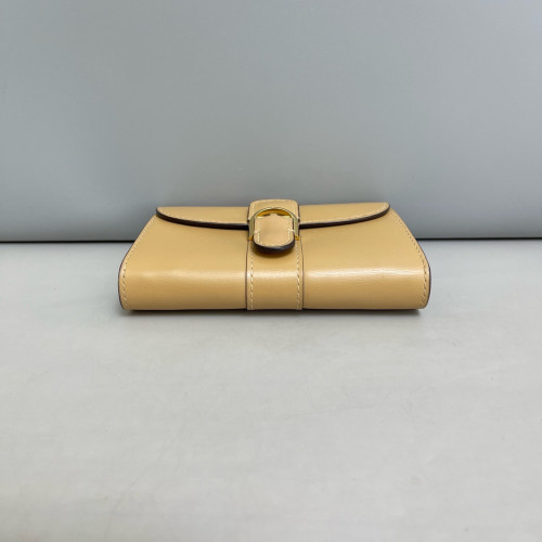 Delvaux Clutch Calfskin Natural Tan