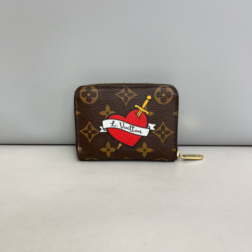 Louis Vuitton Badge Compact Wallet Monogram Brown