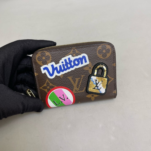 Louis Vuitton Badge Compact Wallet Monogram Brown