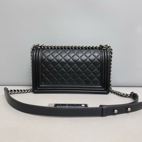 Chanel Quilted Medium Boy Flap Calfskin Black