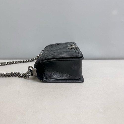 Chanel Quilted Medium Boy Flap Calfskin Black