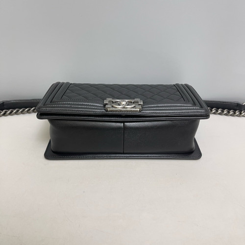 Chanel Quilted Medium Boy Flap Calfskin Black