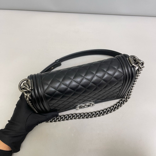 Chanel Quilted Medium Boy Flap Calfskin Black
