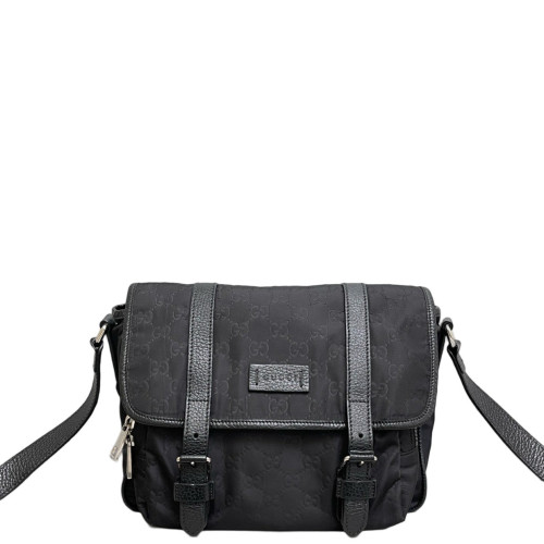 Gucci Messenger Nylon GG Supreme Monogram Black