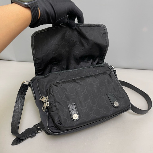 Gucci Messenger Nylon GG Supreme Monogram Black