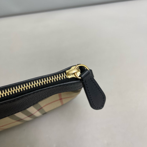Burberry Crossbody Bag House Check Calfskin Beige Black Red
