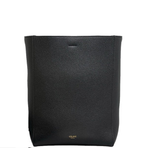 Celine Sangle Small Bucket Bag Grained Calfskin Black