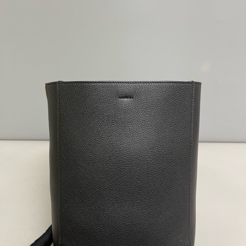 Celine Sangle Small Bucket Bag Grained Calfskin Black