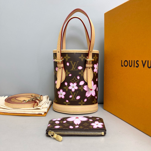 Louis Vuitton X Takashi Murakami Nano Lockme Bucket Monogram Brown