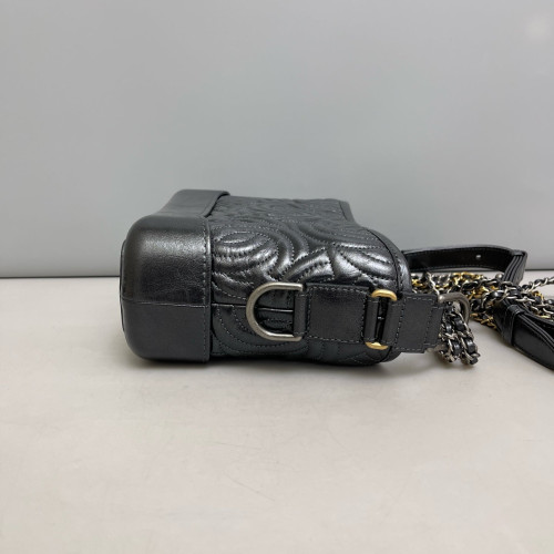 Chanel Small Gabrielle Hobo Calfskin Black