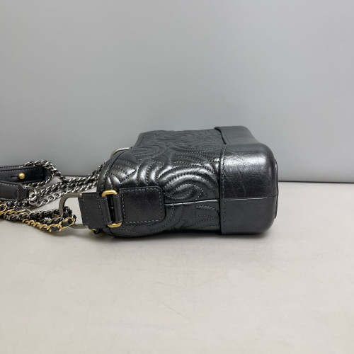 Chanel Small Gabrielle Hobo Calfskin Black