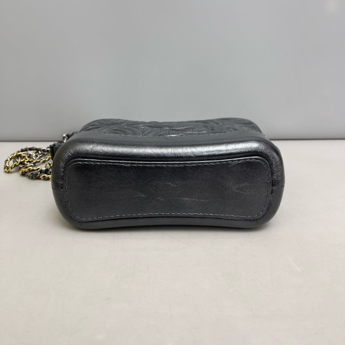 Chanel Small Gabrielle Hobo Calfskin Black