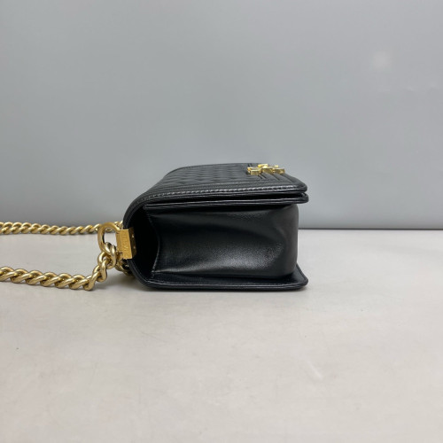 Chanel Quilted Medium Boy Flap Calfskin Black