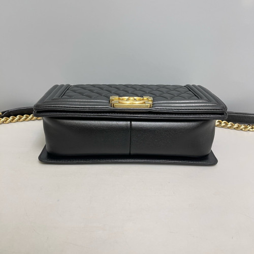 Chanel Quilted Medium Boy Flap Calfskin Black
