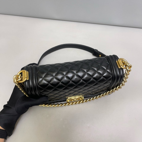 Chanel Quilted Medium Boy Flap Calfskin Black