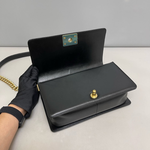Chanel Quilted Medium Boy Flap Calfskin Black