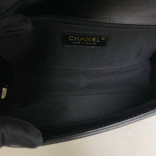 Chanel Quilted Medium Boy Flap Calfskin Black