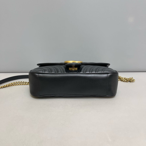 Gucci Matelasse Small GG Marmont Calfskin Black