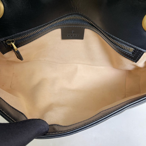 Gucci Matelasse Small GG Marmont Calfskin Black