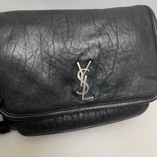 Yves Saint Laurent Baby Niki Chain Calfskin Black
