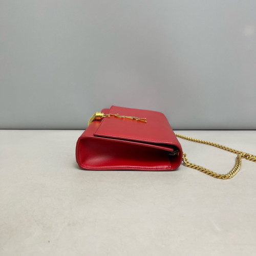Yves Saint Laurent Medium Kate Crossbody Bag Calfskin Red