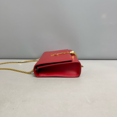 Yves Saint Laurent Medium Kate Crossbody Bag Calfskin Red