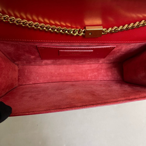Yves Saint Laurent Medium Kate Crossbody Bag Calfskin Red