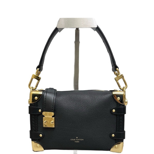 Louis Vuitton Side Trunk Pm Grained Calfskin Black