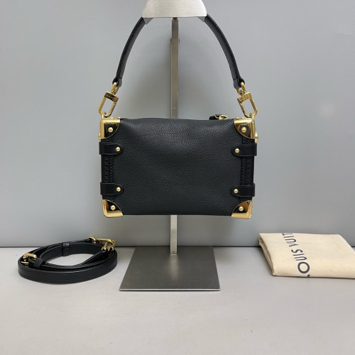 Louis Vuitton Side Trunk Pm Grained Calfskin Black