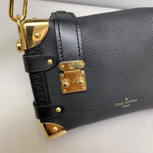 Louis Vuitton Side Trunk Pm Grained Calfskin Black
