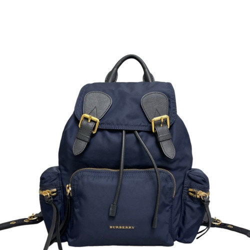 Burberry Medium Rucksack Backpack Nylon Calfskin Dark Blue Black Burberry Medium Rucksack Backpack Nylon Calfskin Dark Blue Black