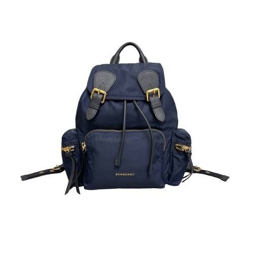 Burberry Medium Rucksack Backpack Nylon Calfskin Dark Blue Black Burberry Medium Rucksack Backpack Nylon Calfskin Dark Blue Black