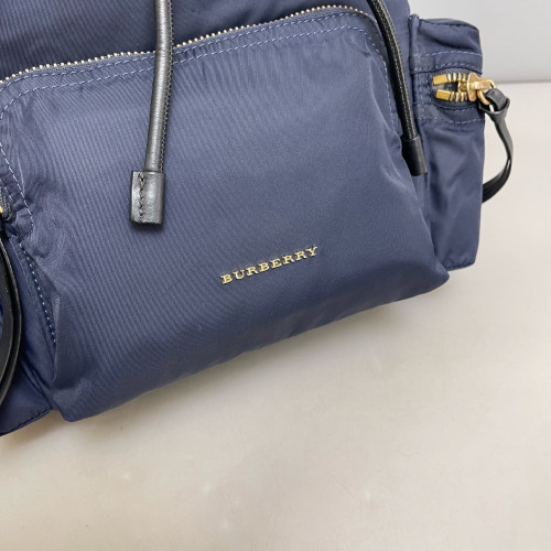 Burberry Medium Rucksack Backpack Nylon Calfskin Dark Blue Black Burberry Medium Rucksack Backpack Nylon Calfskin Dark Blue Black
