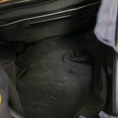 Burberry Medium Rucksack Backpack Nylon Calfskin Dark Blue Black Burberry Medium Rucksack Backpack Nylon Calfskin Dark Blue Black