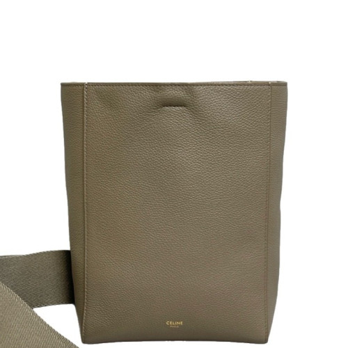 Celine Sangle Small Bucket Bag Grained Calfskin Grey Celine Sangle Small Bucket Bag Grained Calfskin Grey