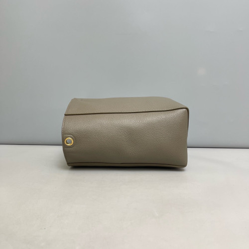Celine Sangle Small Bucket Bag Grained Calfskin Grey Celine Sangle Small Bucket Bag Grained Calfskin Grey